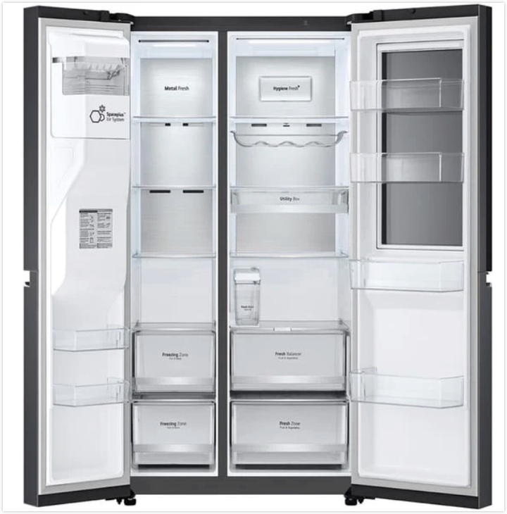 LG Side By Side 674Ltr Black GR-X267CQEW